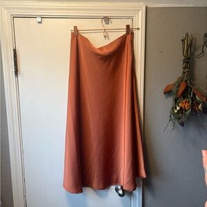 Nasty Gal Maxi Skirt in Rich Orange